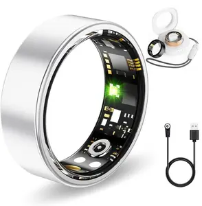 Smart Health Ring with Ultra Narrow Border, Stylish and Elegant Wearable for Continuous Health Monitoring, 24/7 Tracking, Available in Multiple Sizes