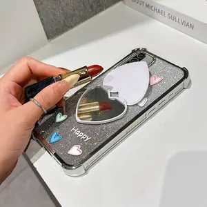 1 Piece Suitable For Redmi 9A/9/9T/9C/9C NFC/9AT/9A Sport/9i/9 Prime/9 India/9 Activ Lucky Color Heart Flexible Phone Case Cover Suitable For Redmi 9T With Non-Slip And Stand Features Suitable For Street