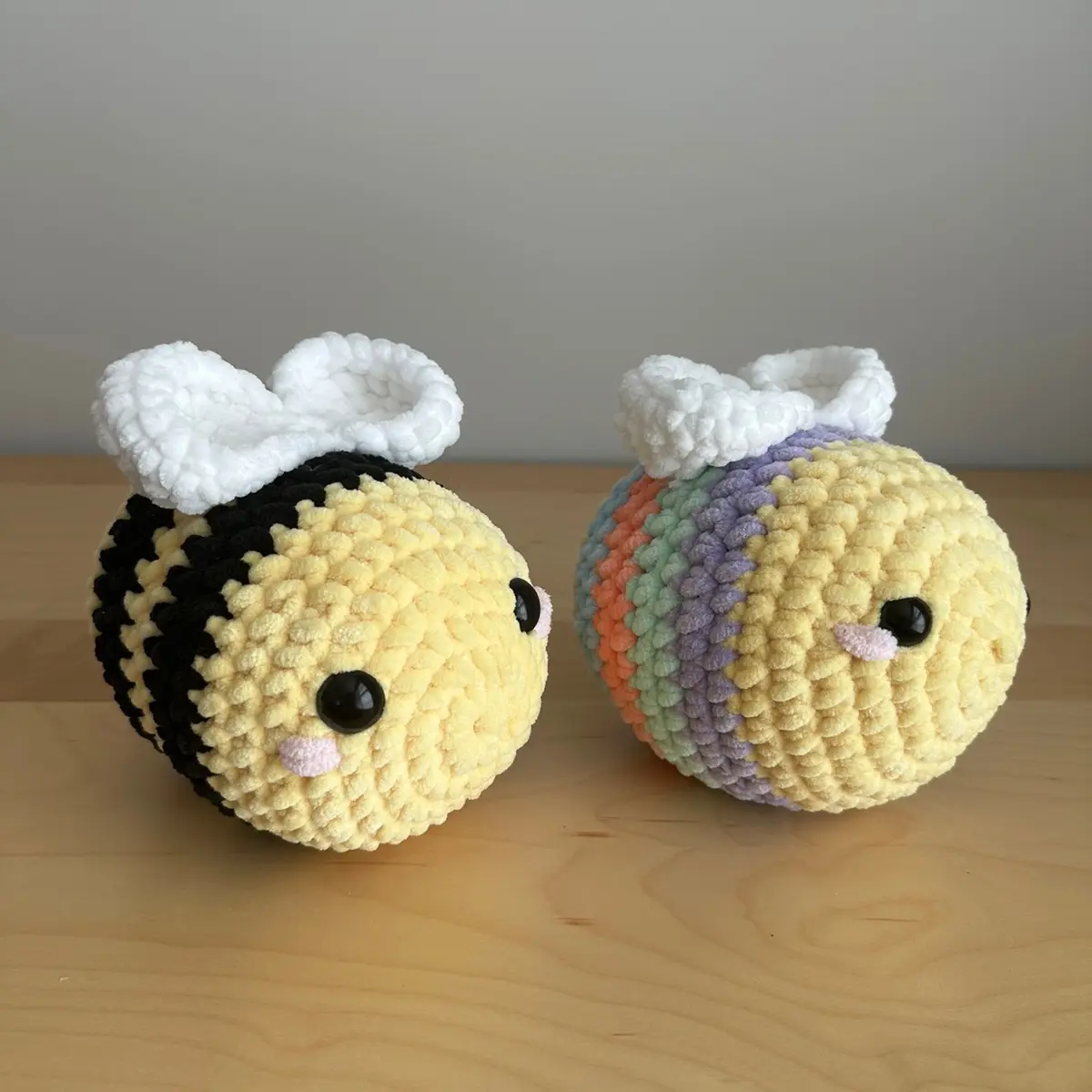 Jumbo Bee Plushie Amigurumi Handmade
