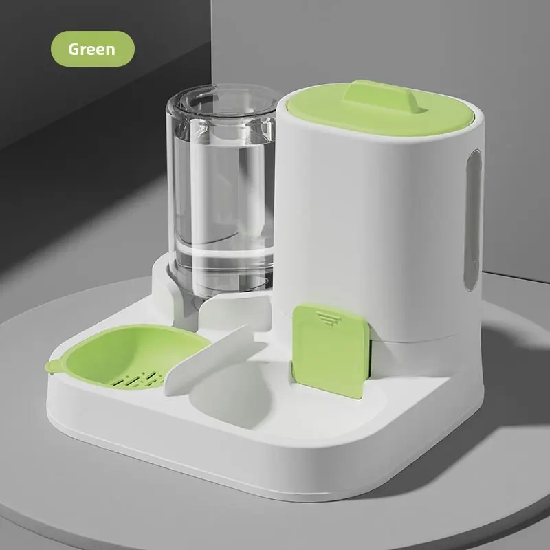 Pet integrated cat automatic feeding water feeder Drinking Water Bowl Animal Water Bowl dog bowl cat basin two-in-one water dispenser cat bowl pet supplies