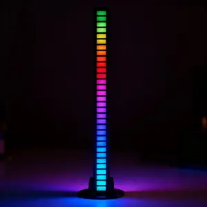 Smart RGB Sound Control Light Bar – 32 Bit Music Sync LED with Dynamic Speed Modes, USB Plug Ambient Lighting for PC Setup, Studio, Car & Party Decor