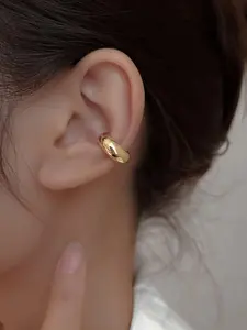 Metal Wind Mosquito Repellent Ear Clip, No Piercing Ear Bone Clip, Elegant Daily Jewelry for Women, Plain Stud Earrings, All Seasons