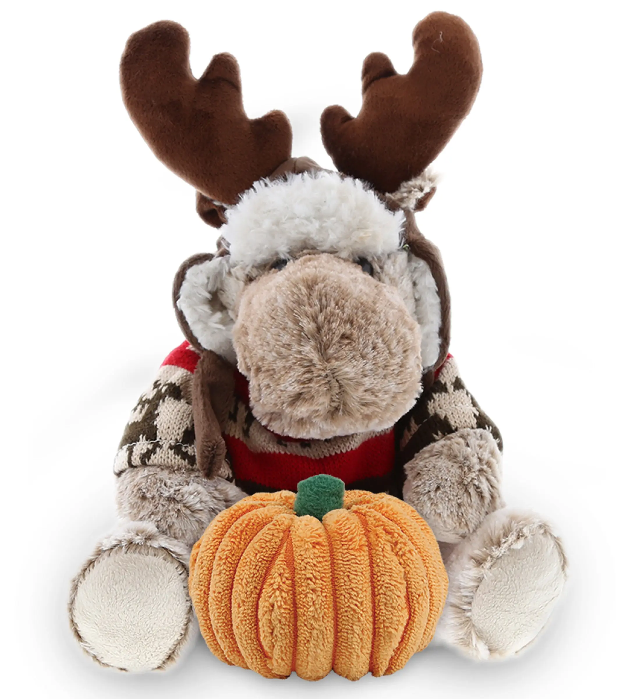 PLUSH PUMPKIN - SUPER SOFT PLUSH WITH CLOTHES - MOOSE