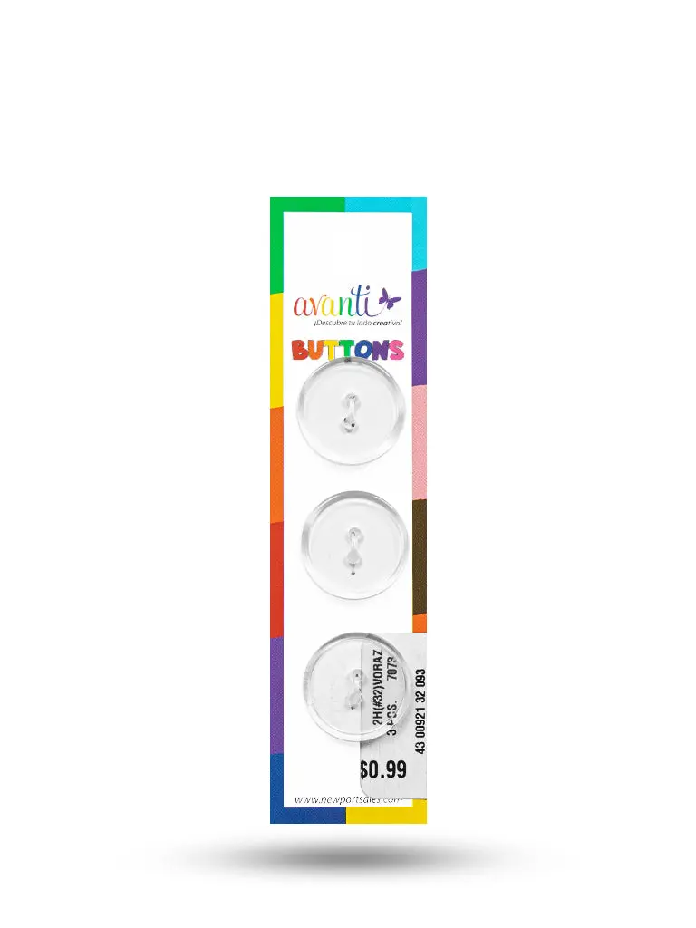 Sewing Buttons – 32L (20mm / 0.79 inches) with 2 Holes – Perfect for Coats, Blazers & Home Decor