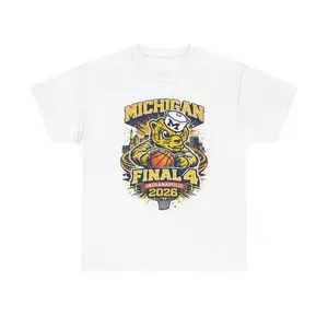 Michigan Wolverines Final Four Indianapolis 2026 Retro Graphic Tee