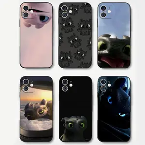 Anime D-Dragon T-Toothless Phone Case for iPhone 17 Pro Max Air 16 Pro 15 14 Plus 13 12 11