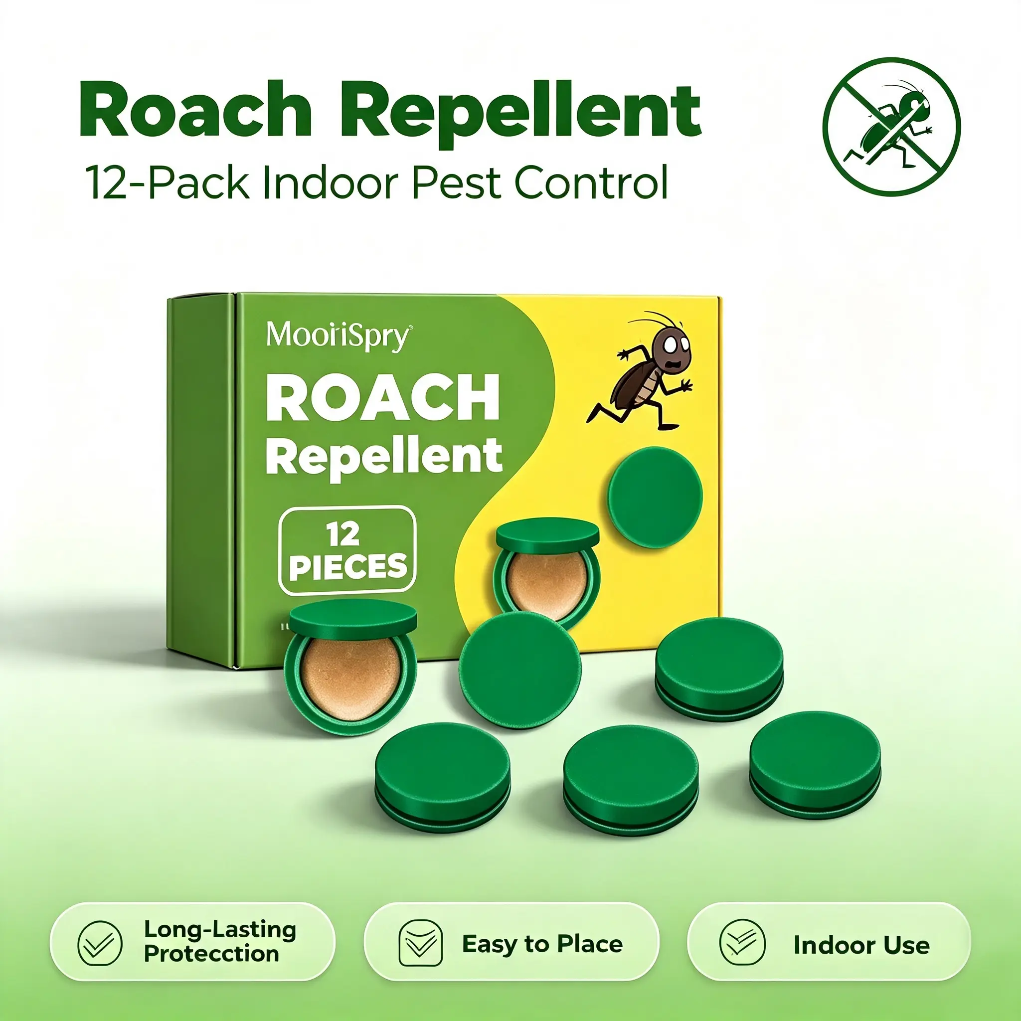 Powerful Cockroach Gel Bait Pest Control Kit - Domestic Roach Repellent, Kitchen Cleaning Exterminator, Rodent Repellent Pouches for Indoor & Outdoor Use