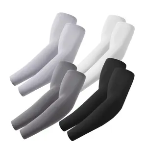 4-Pair Cooling Compression Arm Sleeves  UPF 50+ UV Sun Protection | Ice Silk Moisture Wicking | Men & Women Outdoor Sports