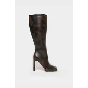 HAN Brown Burnished Leather Boot