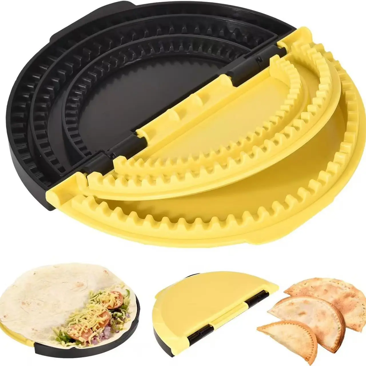 Three-In-One Tortilla Sealer for 6-10 Inch Flour Tortillas, Easy Seal Taquitos, Mexican Cheese Wraps, Multifunctional Kitchen Tool, Kitchen Gadgets, BPA-Free, Dishwasher Safe