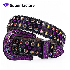 Full Diamond Sparkling Rhinestone Belt! Men's Punk Style, Women's Exquisite Feel, Y2K Trendy Jeans