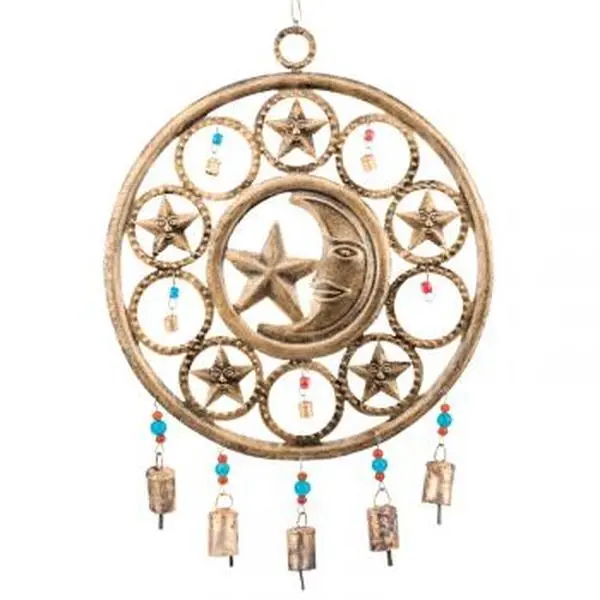 Circular Moon & Star Chime Wind Chime