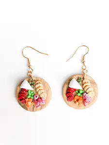 Thorn Tree Vintage Char"cute"erie Board Earrings Polymer Clay