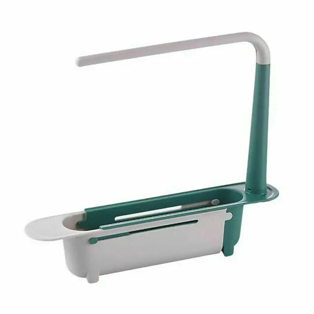 Sink Rack Telescopic Holder Expandable Storage Drain Kitchen Shelf Basket Color
