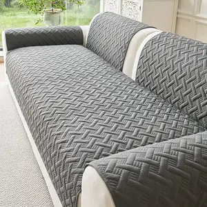 1pc Fashionable and Simple Sofa Cover, Sofa Slipcover, Scratch-Resistant, Non-Slip, Machine Washable, Pet-Friendly, Available in Multiple Colors, Suitable for Single to Multi-Person Couch Cushion Covers
