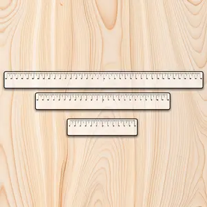 Statedwoods Supply Equal Distance Clear Ruler for CNC, Laser, and Woodworking Projects - High Quality, Durable, and Reusable