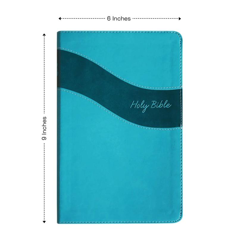 Custom NIV Teal Standard Size Premium Indexed Holy Bible Small Print - Tiktok