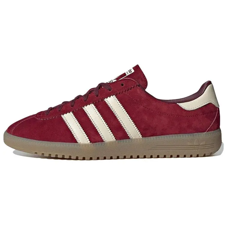 Adidas Bermuda Collegiate Burgundy' Trendy Comfort Low Top Skate Shoes Unisex Red IE7426