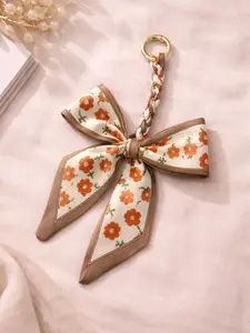 Aesthetic Silk Bow Keychain - Cute Bag Charm Purse Accessory