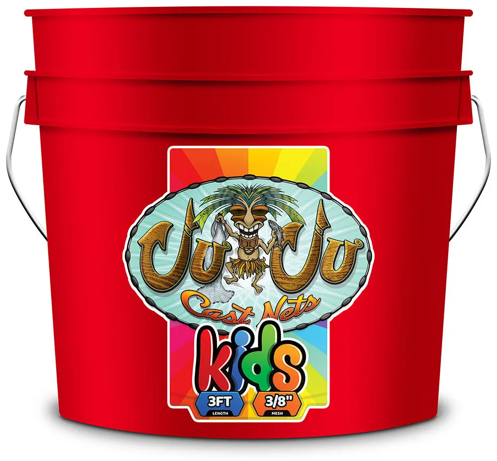 JUJU Kids Cast Net – Colorful & Easy for Kids to Throw | Perfect for Young Anglers!