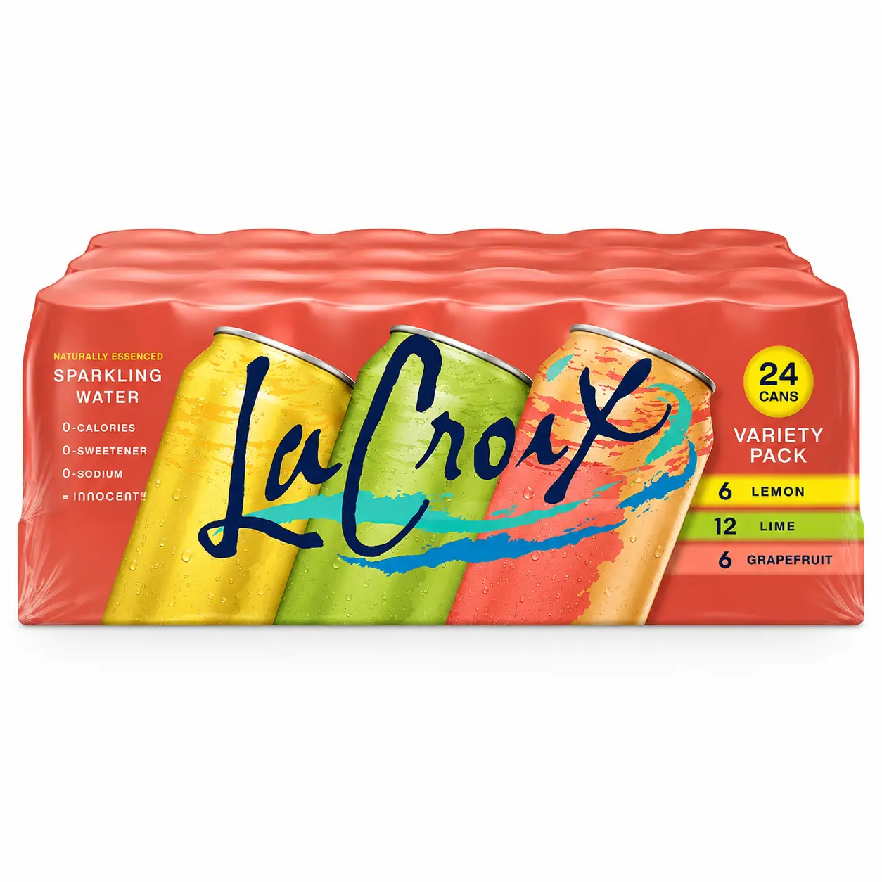 LaCroix Sparkling Water Variety Pack (24-Pack) | Naturally Flavored Sparkling Water!