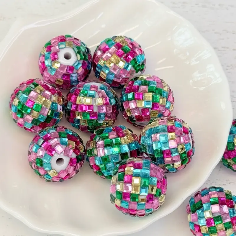 20mm Beads Acrylic Resin for DIY Projects - Quality Beads for Pens, Bag Charms, Phone Chains, Keychains and More, Diy Craft Embellishments, Beads Making
