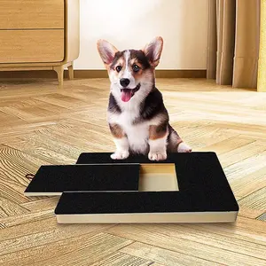 Wooden Pet Dog Nail Smoothing Board with Pull-Out Treat Box and Sandpaper - Solid Wood Dog Nail Grooming Tool