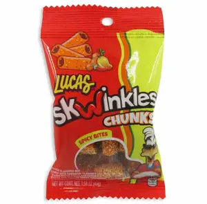 Skwinkles Chunks Box of 6 bags 45 grams each Spicy Sweet Snack