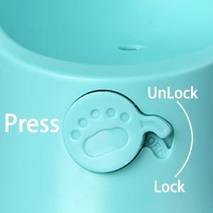 Dog Water Bottle, Leak Proof Portable Puppy Water Dispenser with Drinking Feeder for Pets Outdoor Walking, Hiking, Travel, Food Grade Plastic (19oz Blue)