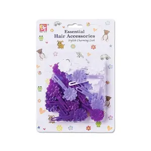 Beauty Town Little Daisy Hair Accessories Set - Mix-and-Match Secure-Grip Hair Clips, Mix-And-Match Hair Clips