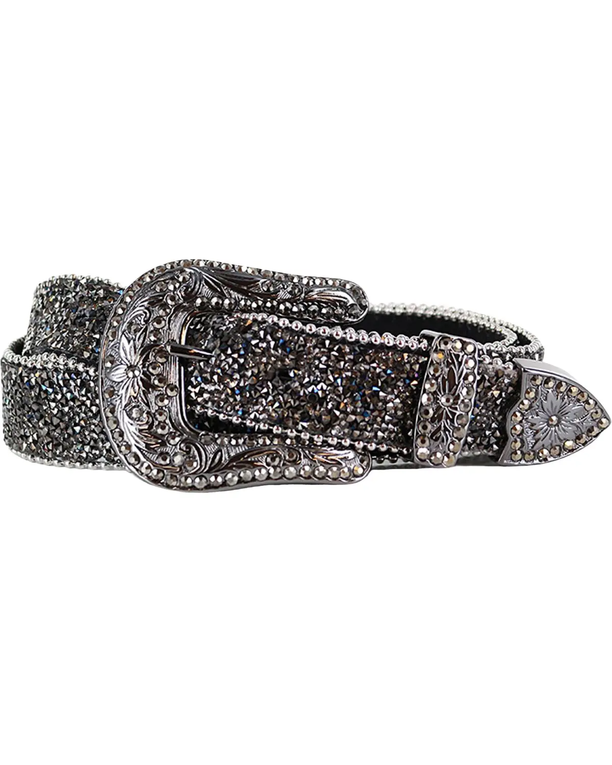 Shyanne Women's Women'S Crystal Studded Belt - 6136-Blk