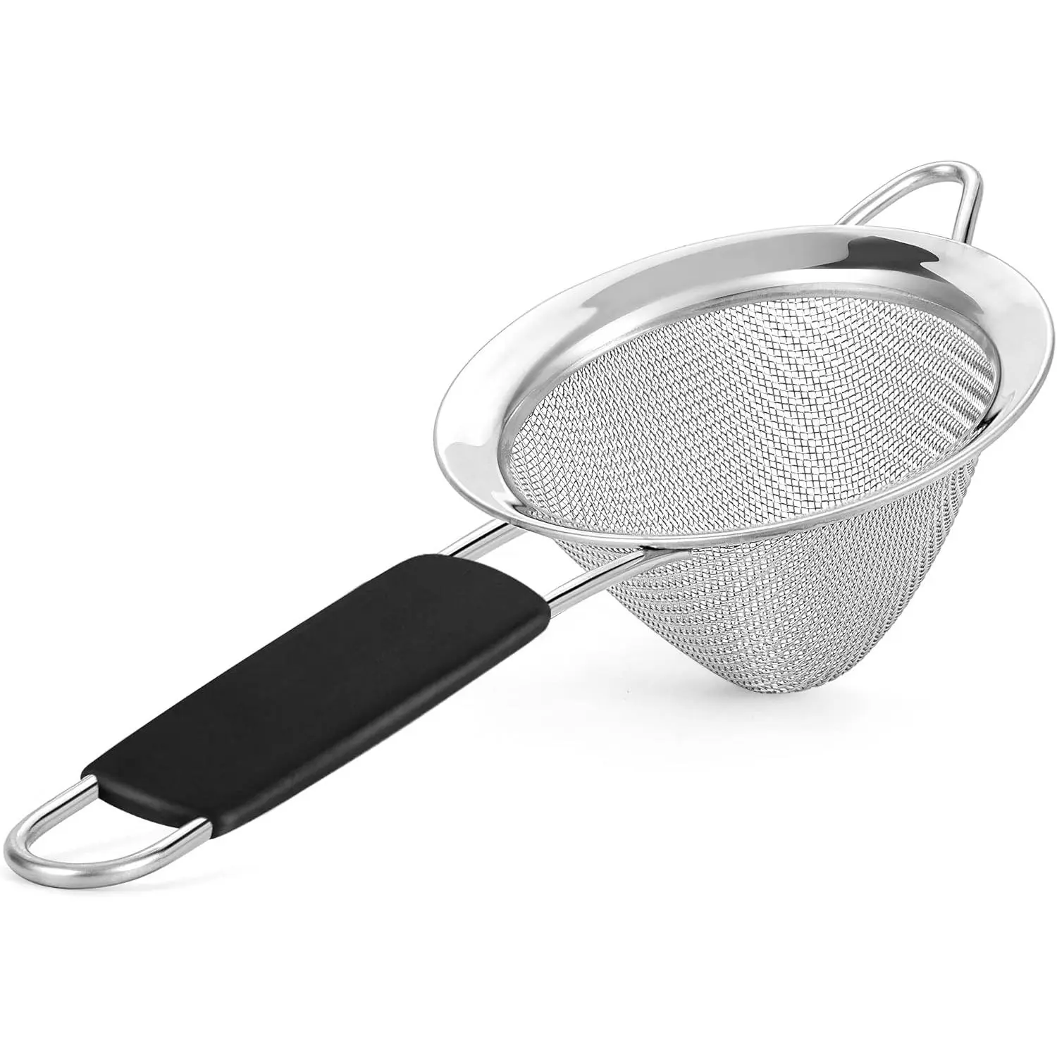 Fine Mesh Strainer - 3.3 Inch Conical Sieve -  Strainers for Loose , Coffee Strainer,  Strainer, Juice Strainer, and Much More!