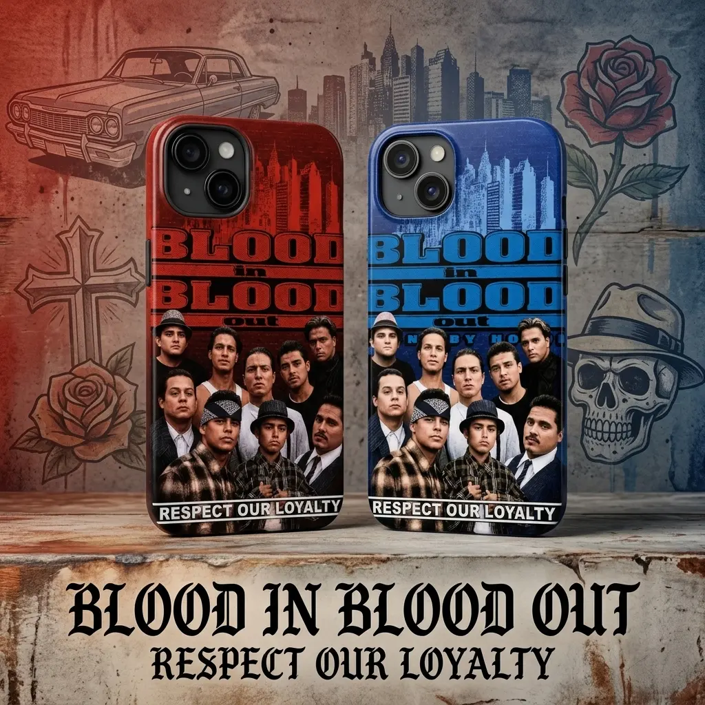 Blood In Blood Out Respect Our Loyalty Phone Case, Chicano Street Culture Inspired iPhone Case, Gangster Movie Fan Protective Cover