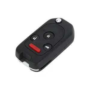 Key Shell Case Keyless Entry Remote Key Fob Replacement Case for Honda CR-Z 2011-2015 for Honda CR-V 2005-2013 4 Buttons