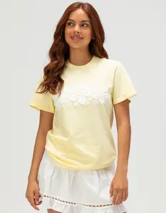 RIOT SOCIETY Hibiscus Puff Womens Tee