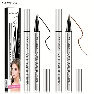 Creamy Gel Eyeliner Pencil Set, 2-Pack (Jet Black & Brown) - Vegan, Cruelty-Free, Waterproof, Smudge-Proof & Long-Lasting Cosmetic