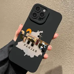 Map Pattern Valentine Gift Anti-Drop Shockproof Wear-Resistant Fashion Durable Case Cover, Fits Multiple Models Compatible with iPhone Series