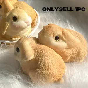 Rabbit Soft Slow Bounce Squeeze Toy, Squishies, Stress Relief Desk Tool, Durable Unique Design, Perfect Gift for Office Home Birthday Party