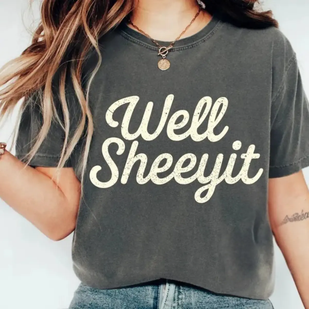 Well Sheeyit Country Western T-Shirt, Vintage Western T-Shirt, Adult Satire Humor, Funny Meme T-Shirt, Gifts For Her