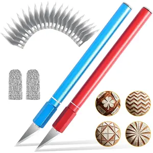 2 upgraded bread lame equipped with 20 stainless steel .Professional sourdough Scoring Tool for bread scoring tool. Comfortable grip. lame bread tool for Artisan Bread Making(red blue)