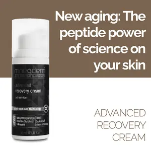 Advanced Recovery Face Cream with Peptides, Red Rice Stem Cells & Hyaluronic Acid – Anti-Aging Moisturizer for Fine Lines, Wrinkles & Skin Firming