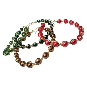 Luxurious Wire-Wrapped Beaded Bracelet for Everyday Style - Handmade in a Variety of Colors