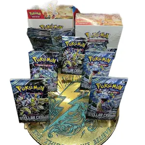 Pokémon Stellar Crown 5-Pack Bundle 5 Factory Sealed Booster Packs Pulled from Factory Sealed Booster Boxes
