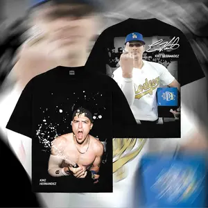 Kike Hernandez "Utility Star" Baseball Premium 100% Cotton T-Shirt, Sunday Night Baseball, Playoffs Hero Outfit, Versatile Player Shirt, Game Day Outfit, Gift For Baseball Fans, Sports Graphic Tee