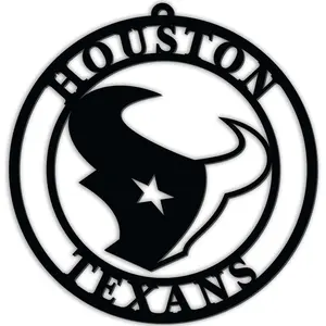 Houston Texans Silhouette Logo Cutout Circle