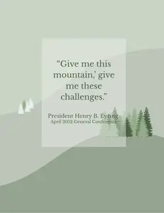 Missionary Study Journal - Green Tree Design - RS Format