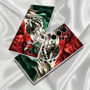 Simple - Classic - Red, White And Green Flag - for Samsung S25/S24+/S23 Ultra/S23 FE/S22 Ultra/S22+/S22/S21 Ultra/S21 FE/S21/S20 Ultra/S20+/S20/A55/A54/A53/A52/A34/A33/A32/A25/A24/A23/A14/A13/A05 Transparent Soft Case