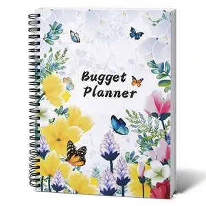 Monthly Budget Planner Undated with 12 Pockets, Income Debt Saving Expense Bill Tracker, Financial Planner for Men and Women, Spiral Design
