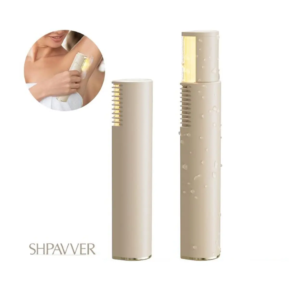 [Summer Sale]Eyebrow-Facial Hair Remover Women: Portable 2 in 1 Electric Shaver and Facial Trimmer - Rechargeable Eyebrow Lips Body Facial Razor Comfort