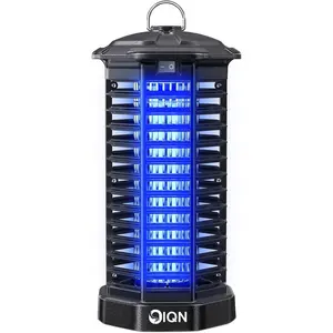 Bug Zapper Outdoor, Plug in Electric Mosquito Fly Zapper W/ 15W Light & 4200V Grid & On/Off Switch, Mosquito Traps & Killer for Indoor, Kitchen, Patio, Backyard and More (Black)
